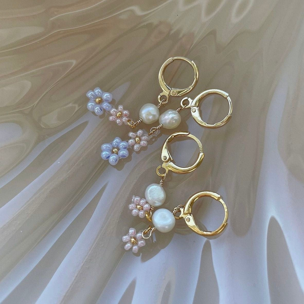 Flower earrings